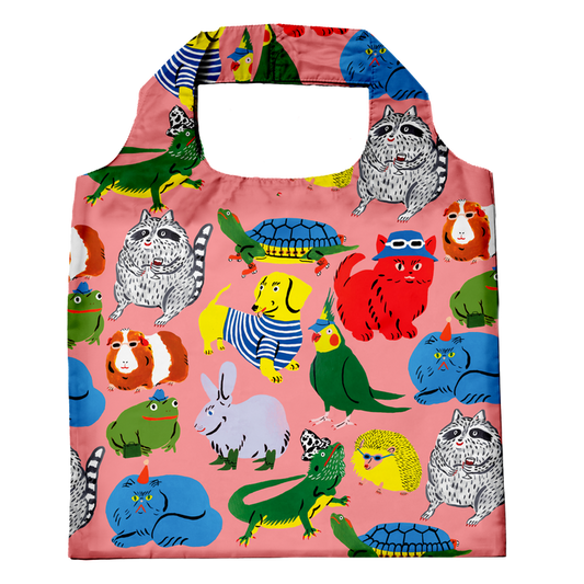 Yellow Owl Workshop Tote Bag - Cool Critters Art Sack® by Kristina Micotti