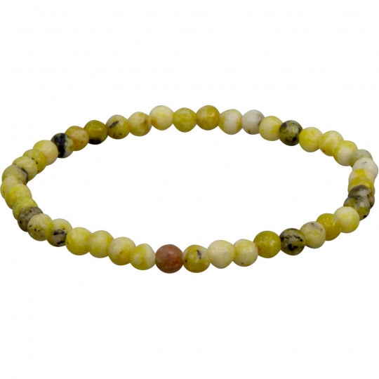 Yellow Turquoise Bracelet 4mm & 8mm
