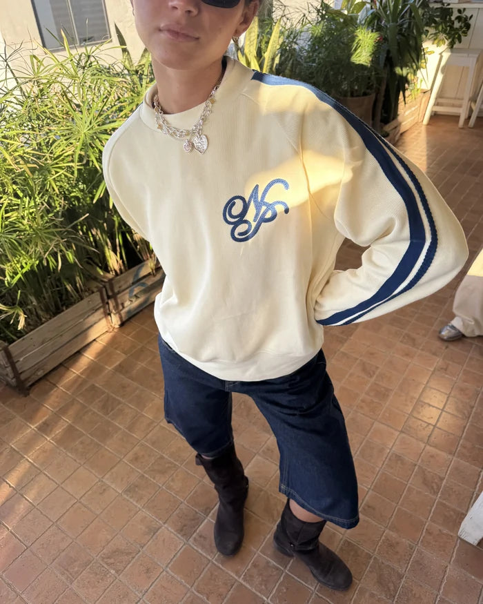 Ying-Yang Sweatshirt Marshmallow