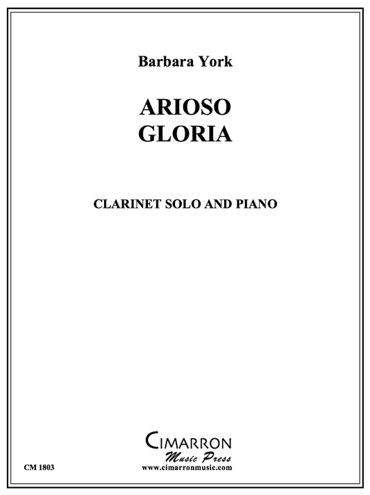 York - Arioso Gloria - Clarinet and Piano