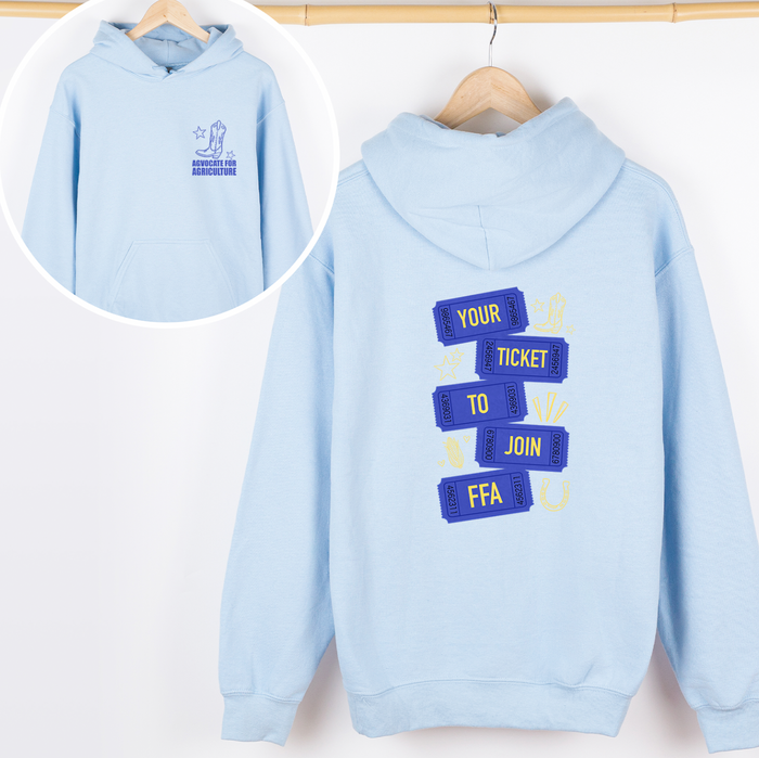 Your Ticket To Join FFA– Hoodie - Front & Back!