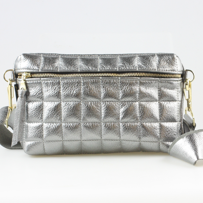 Zina Kao - The Metallic QUILTED Boulder Hipbag