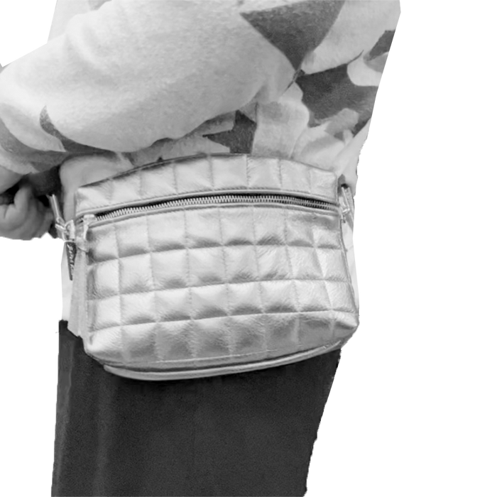Zina Kao - The Metallic QUILTED Boulder Hipbag